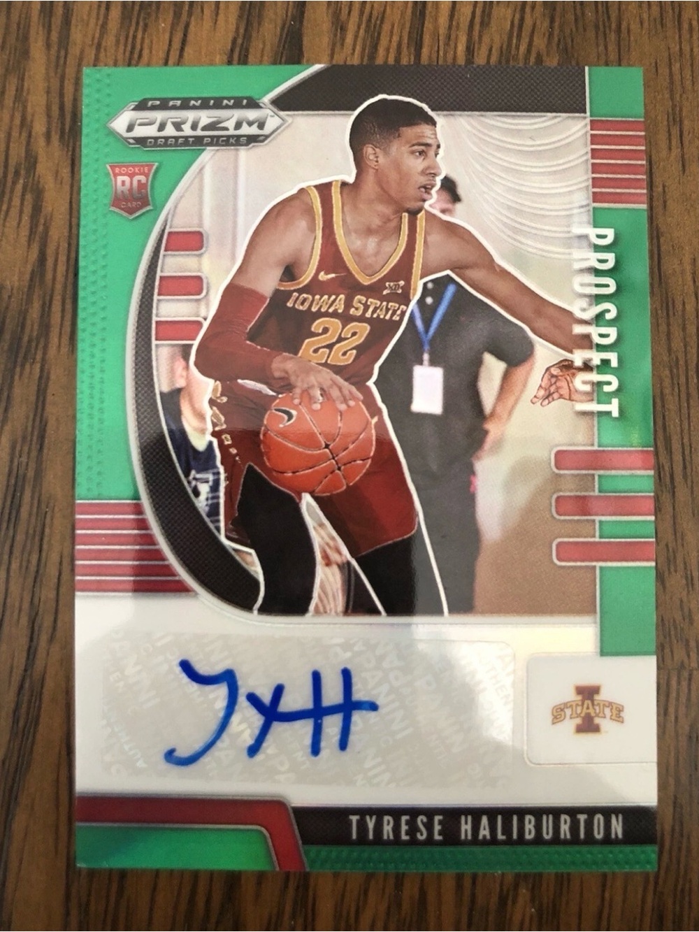 Panini Prizm Emerald 2020 Tyrese Haliburton Rookie Autograph Card NM 🔥🔥🔥